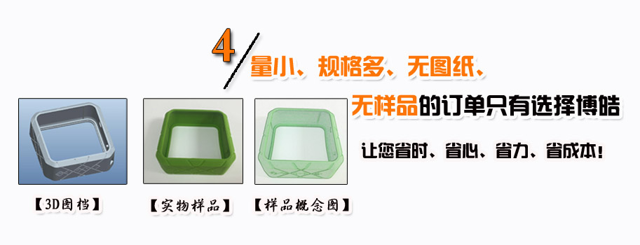 量小、規(guī)格多、無圖紙、無樣品的訂單只有選擇博皓。